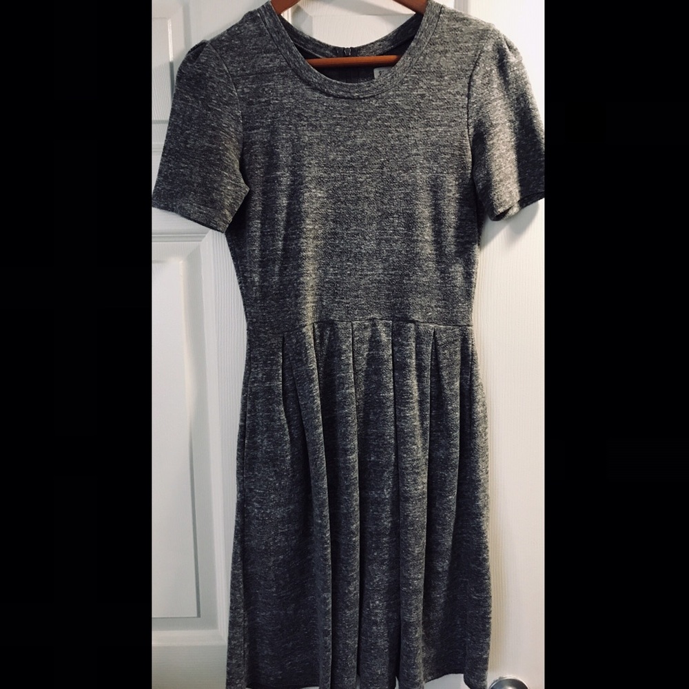 Heather grey short sleeve dress